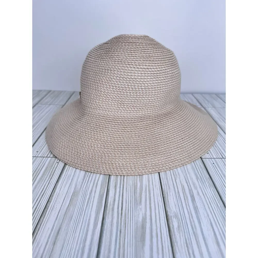 Eric Javits Hampton Squishee hat UPF 50+ sun protection packable travel cream - Picture 3 of 7